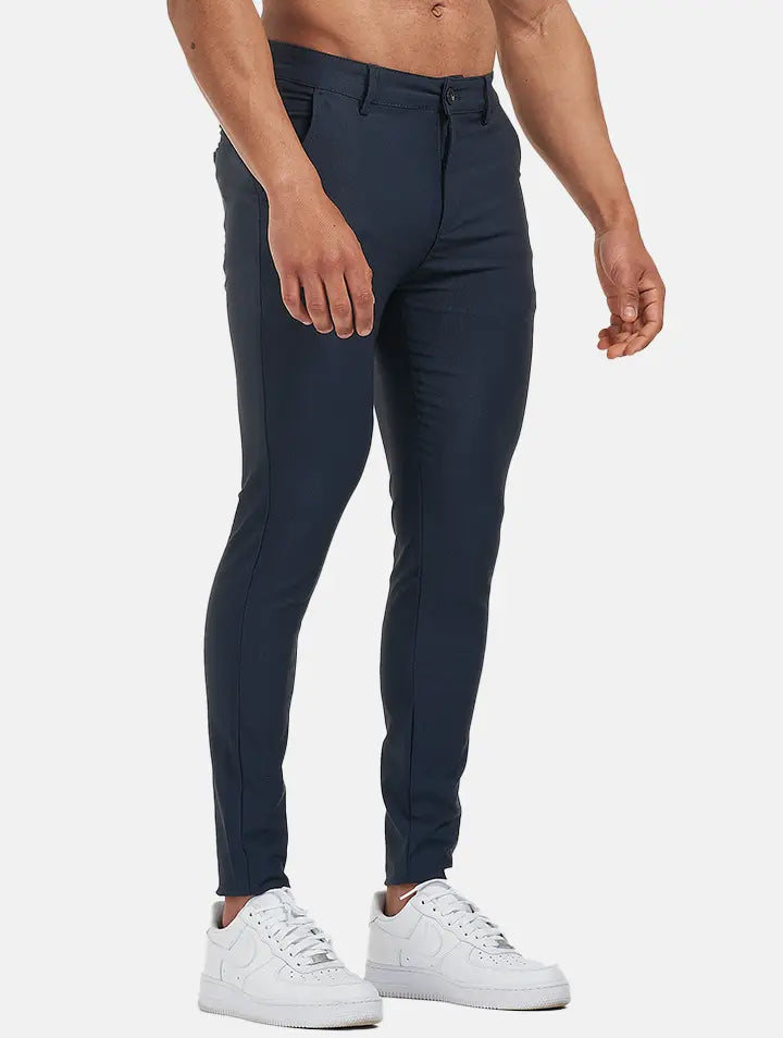 Calça Masculina de Alfaiataria Azul Escuro - Cartman