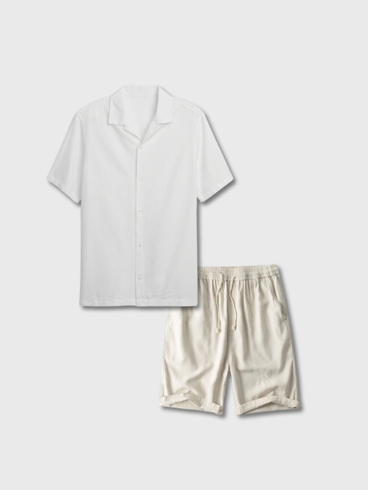 Conjunto Napoli Raffinato | Camisa + Shorts de linho