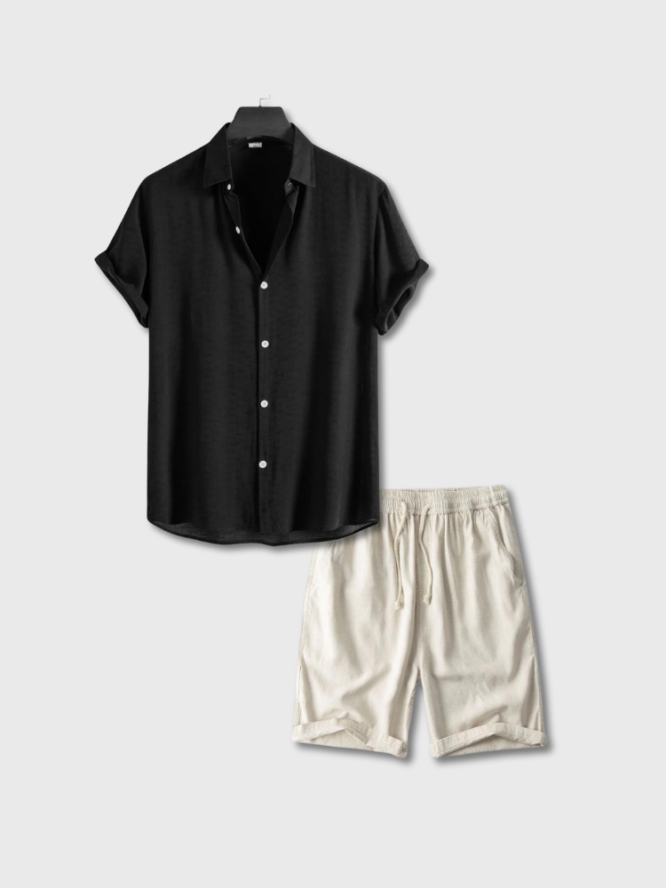 Conjunto Napoli Raffinato | Camisa + Shorts de linho