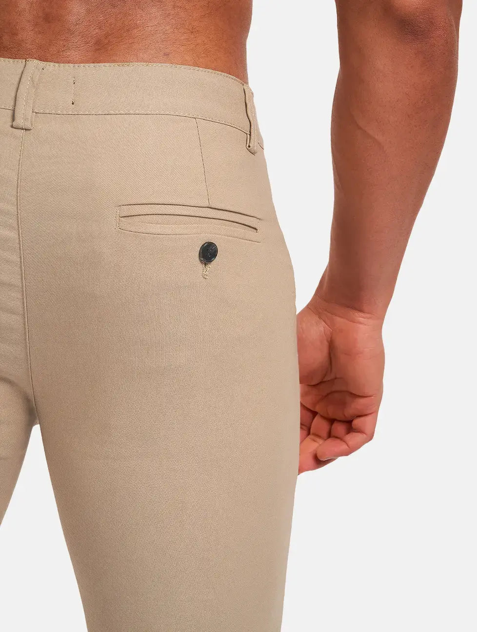 Calça Masculina de Alfaiataria Bege - Cartman