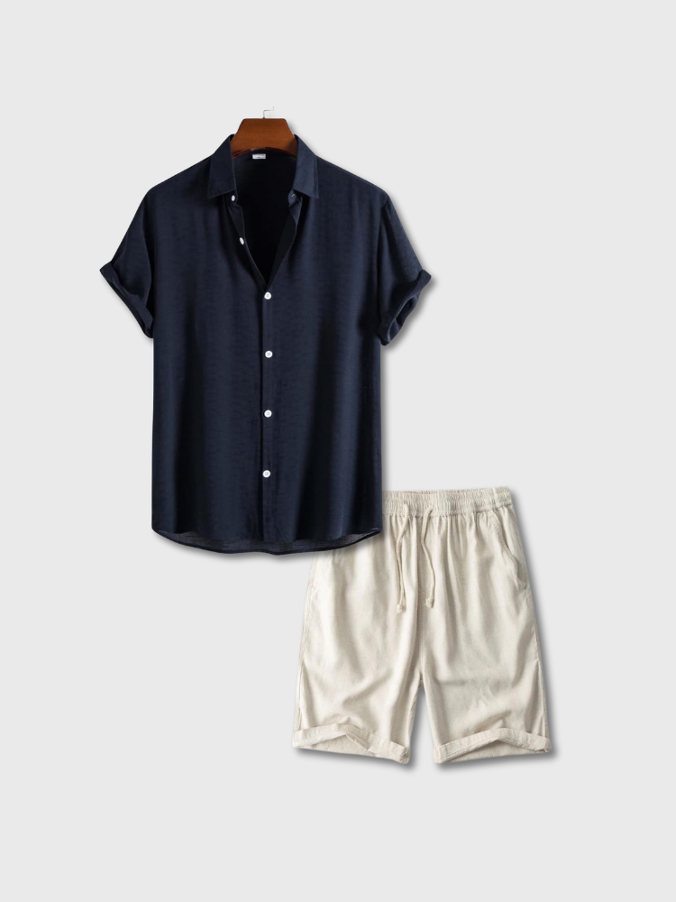 Conjunto Napoli Raffinato | Camisa + Shorts de linho