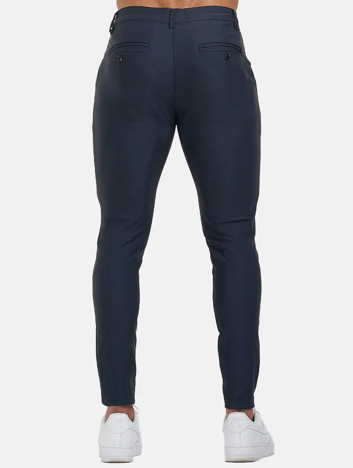 Calça Masculina de Alfaiataria Azul Escuro - Cartman